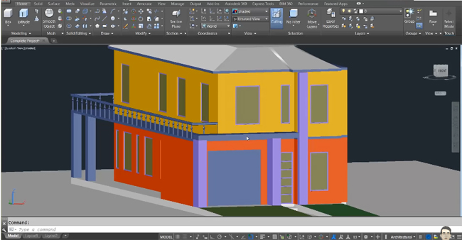How to complete an advanced house project with AutoCAD