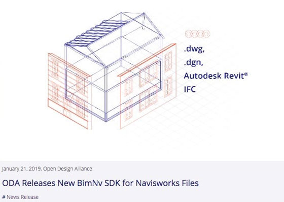 New â€˜BimNvâ€™ SDK for Navisworks Files launched by ODA (Open Design Alliance)