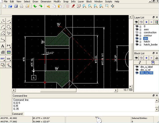 QCAD 3.9.1 – A powerful CAD program for performing CAD drafting in 2d