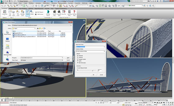 Revit import of 3ds Max and 3ds Max Design 2015 Ext 2