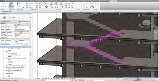 Revit 2014 Architectural Stairs to Structural Stairs