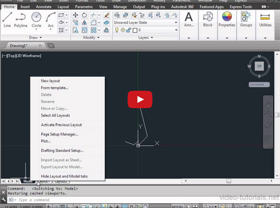 Be familiar with AutoCAD 2014 Interface