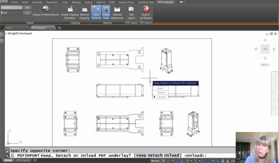 How to transform PDF underlays to AutoCAD Objects