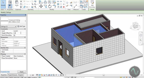 Development of a full house in Revit Architecture 2014