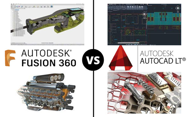 What is the difference between Fusion 360 and AutoCAD?