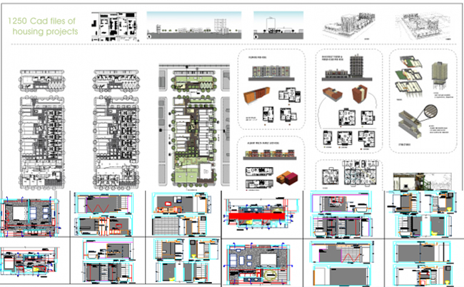 Download various house floor plans available in AutoCad dwg format