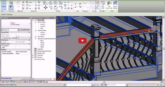 Learn to create a custom staircase in Revit