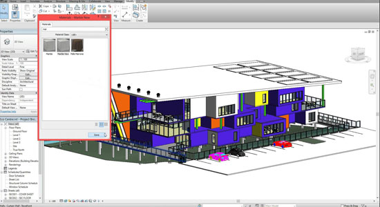 Revit Architecture - How to modify materials and colours