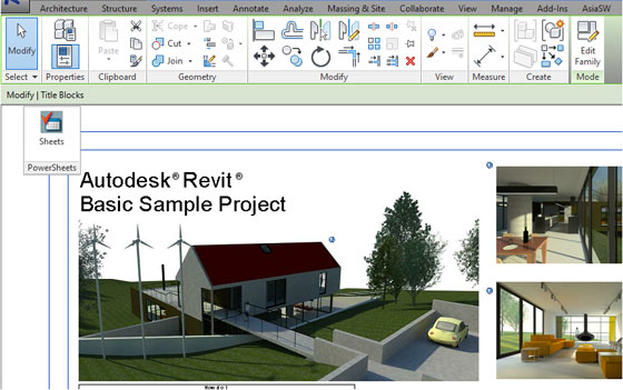 PowerSheets Add-in for Autodesk Revit