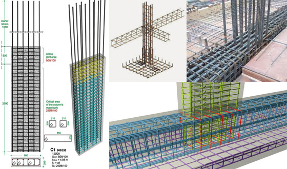 Learn to allocate reinforcement to column in Revit Structure