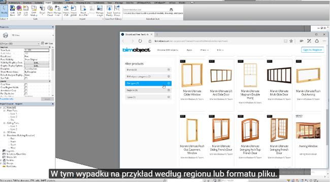 How to utilize search bar in Revit and AutoCAD