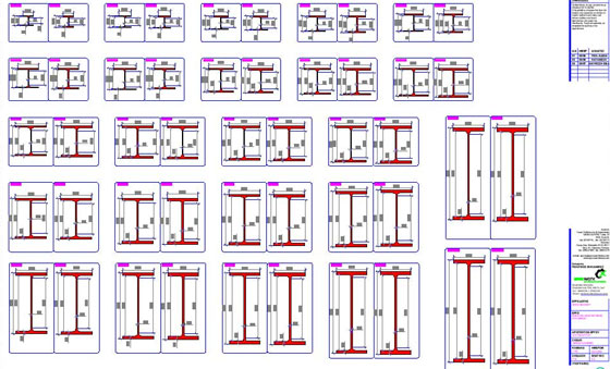 Download European Wide Flange HEA HEB Profile Steel Sections dwg CAD drawings