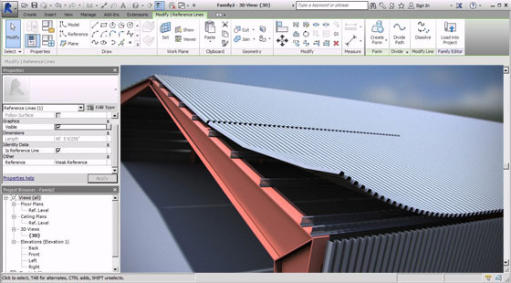 Tension Cable in adaptive modeling environment within Revit
