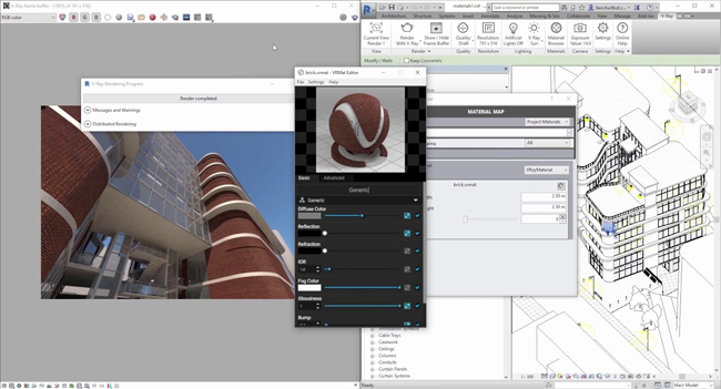 How to use V-ray Material Editor to produce and edit materials in Revit